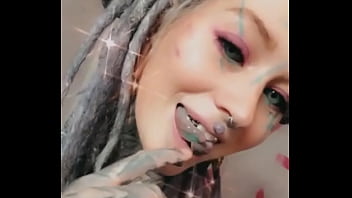 A wink while playing with my split tongue gotta keep it fun—who else loves unique body mods #splittonge