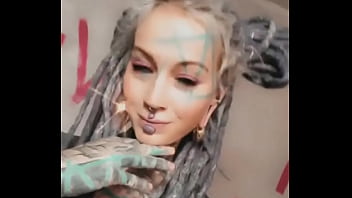 A wink while playing with my split tongue gotta keep it fun—who else loves unique body mods #splittonge