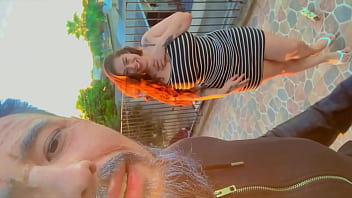 Camila vegas & neitan bts de gravações na praia e risadas reais