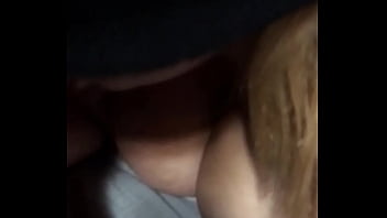 Slutty Wife With Big Titts Gives Husbands Friend A Blowjob While Away At Work thumbnail