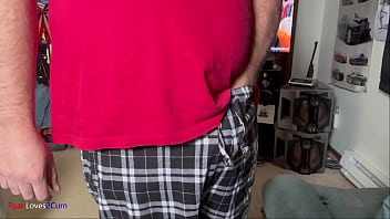 Playing with my dick then cumming