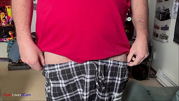 Playing with my dick then cumming