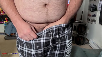 Playing with my dick then cumming