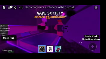 Girl gets pussyfucked by noob in roblox