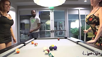 Nicky ferrari & sara jay pound muscular shaun dam it's pool & sex time