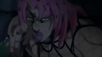 Novinho do cabelo roxo com franceiis