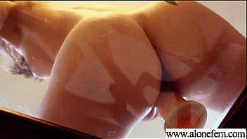 Alone girl play with her sexy body on camera clip 08