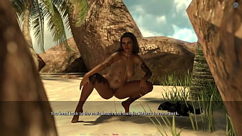 Step sisterly lust #39 busty latina milf pissing on the beach completely nude