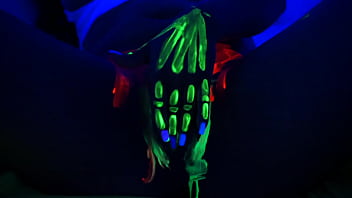 Redhead has fun playing solo