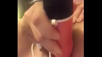 Country girl attempts to double penetrate herself with toys