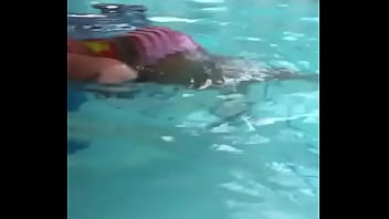 Cherokeedass in the pool dancing bachata