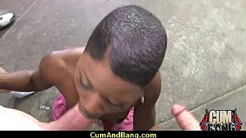 Real ebony babe getting hard core group making out 13