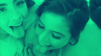 Sexy teen mexican pornstars fucking my huge cock rough threesome