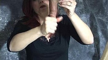 Mistress Masturbates Man's Cock Via Gloryhole thumbnail