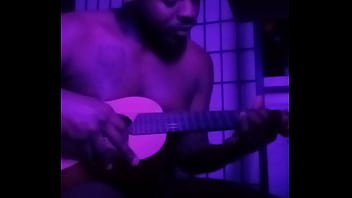 Purple lights while naked 5