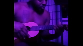 Purple lights while naked 5