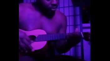 Purple lights while naked 5