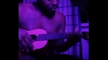 Purple lights while naked 5