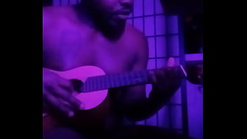 Purple lights while naked 5