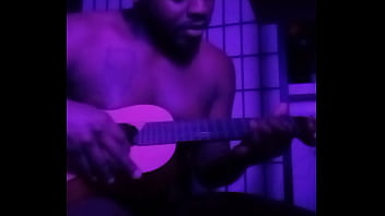 Purple lights while naked 5