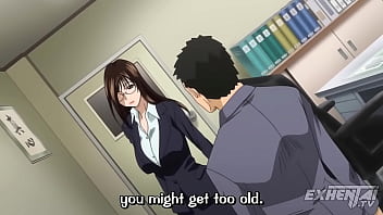 Mi compañera de trabajo madura se pone cachonda follando en el trabajo hentai subtitulado