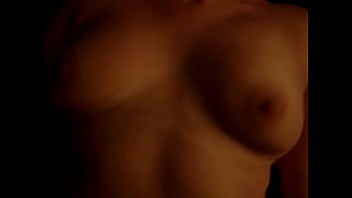 Tits jiggle on a white trash slut