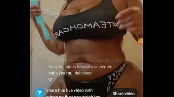 Female cleaning herself