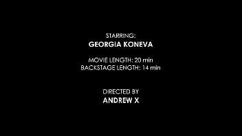 Georgia koneva testing the handmade impaler size m with additional anal fisting ah018