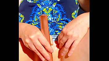 Hotwife stimulates and fingers then opens her pussy