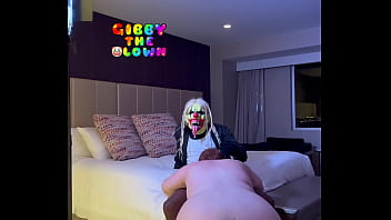 Gibby receives some sloppy joe from a big ho Gibby receives some sloppy joe from a big ho