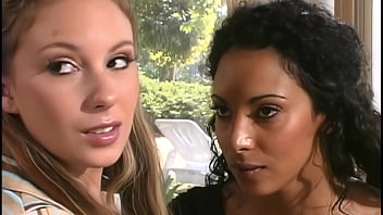 Threesome with blonde and brunette milf