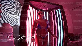 Fazendo marca de bronzeado making a tan mark