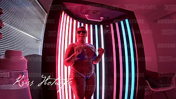 Fazendo marca de bronzeado making a tan mark