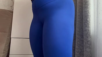 Horny stepsister works out in sexy bodysuit and leggings Horny stepsister works out in sexy bodysuit and leggings