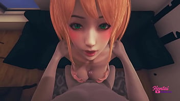 Sexy hentai girl titjob and fucked with his stepbrother