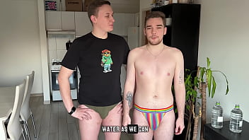 Gay water challenge with my boyfriend gone wild