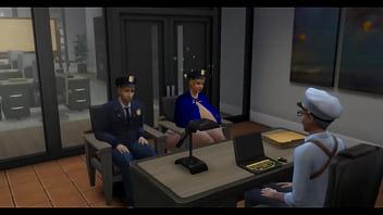 Dirty cop fucks his new partner