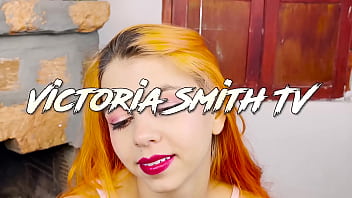 Blowjob by the fireplace while i worship my tits and rub them on your cock