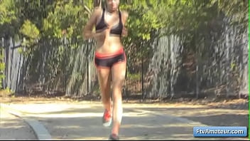 See naughty teenager shows her nice ass and perky nipples outside See naughty teenager shows her nice ass and perky nipples outside
