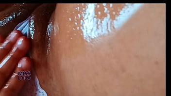 Close up sexy latina brunnete streaptease lingerie only vaginal masturbation with toys