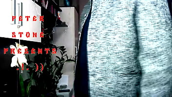 My lustful bitch indulges in debauchery in an open chat