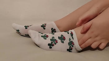 Showing off new cute socks