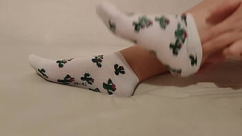 Showing off new cute socks