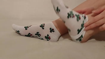 Showing Off New Cute Socks thumbnail