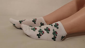 Showing off new cute socks