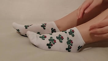 Showing off new cute socks