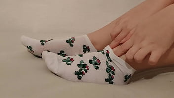 Showing off new cute socks