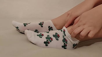 Showing off new cute socks