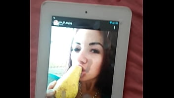 Tribute masturbation face cum