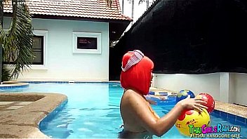 Asian Redhead Big Tits In Pool thumbnail